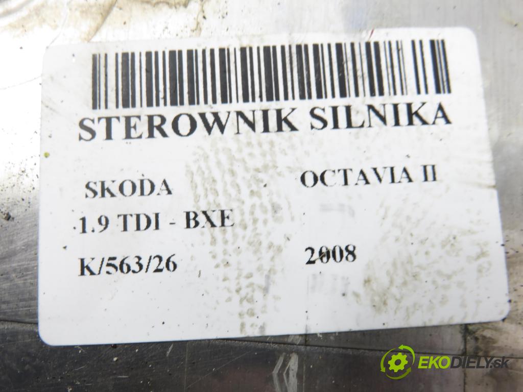 SKODA OCTAVIA II (1Z3) LIFTBACK 2008 77,00 1.9 TDI - BXE 1896,00 Riadiaca jednotka Motor 0281013238 ; 03G906021LB