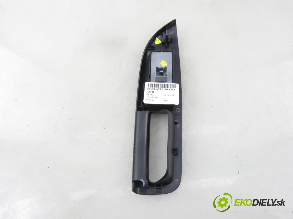 SKODA OCTAVIA II (1Z3) LIFTBACK 2008 77,00 1.9 TDI - BXE 1896,00 Panel ovládania okien 1Z0959858B