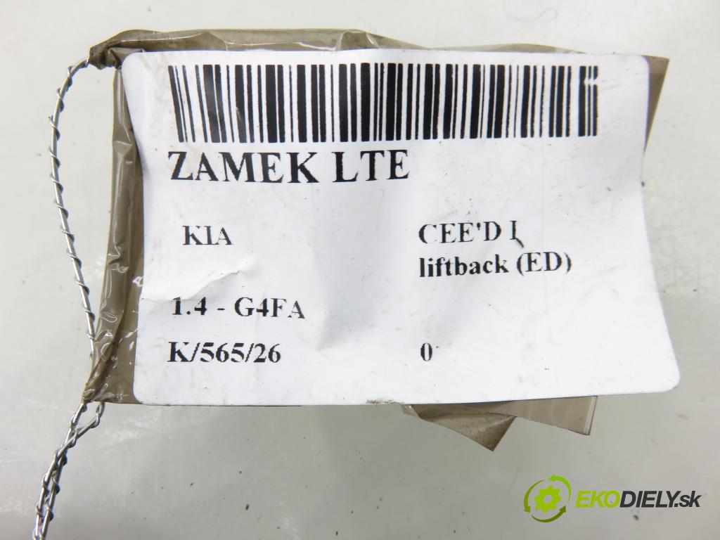 KIA CEE'D liftback (ED) HB 2008 80,00 1.4 16V 109 - G4FA 1396,00 zámok