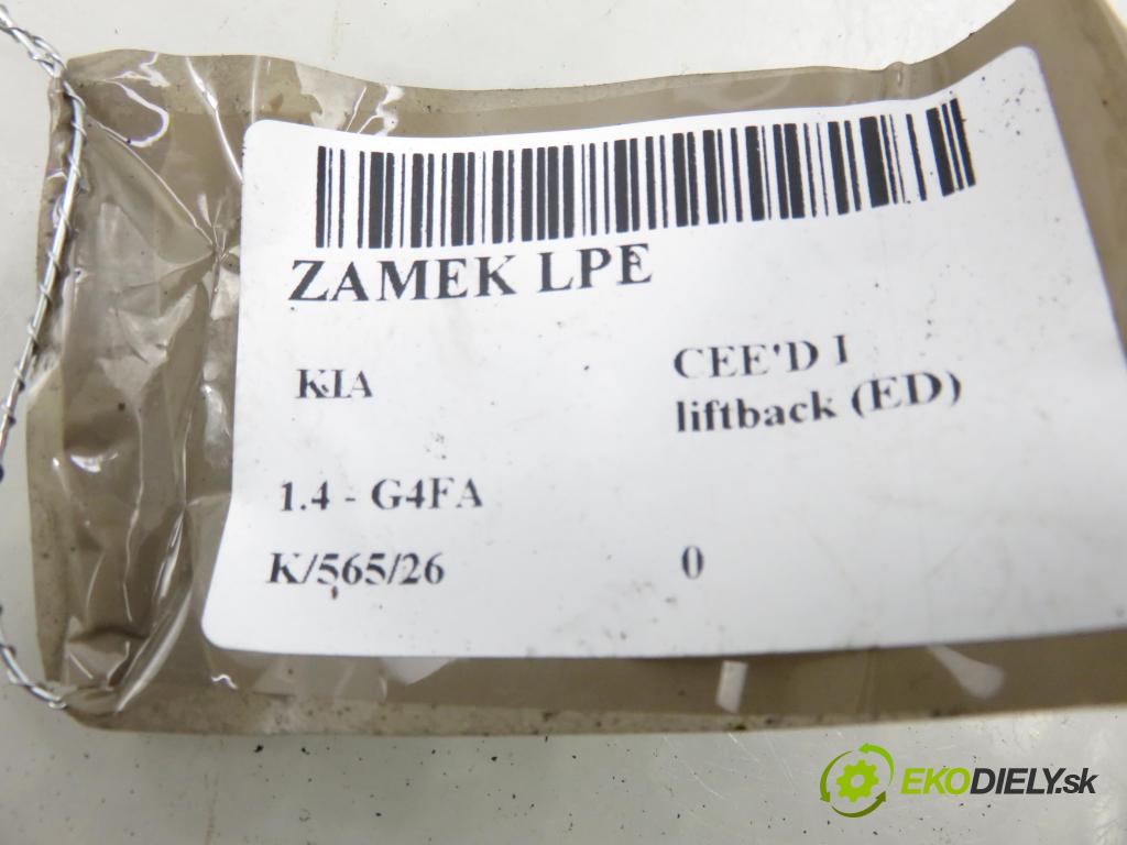 KIA CEE'D liftback (ED) HB 2008 80,00 1.4 16V 109 - G4FA 1396,00 zámok