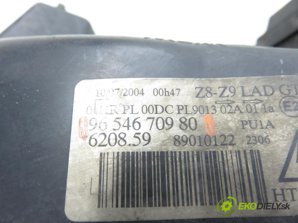 PEUGEOT 607 (9D, 9U) SEDAN 2004 98,00 2.2 HDI - 4HX (DW12TED4/FAP) 2179,00 Svetlo LP 9654670980