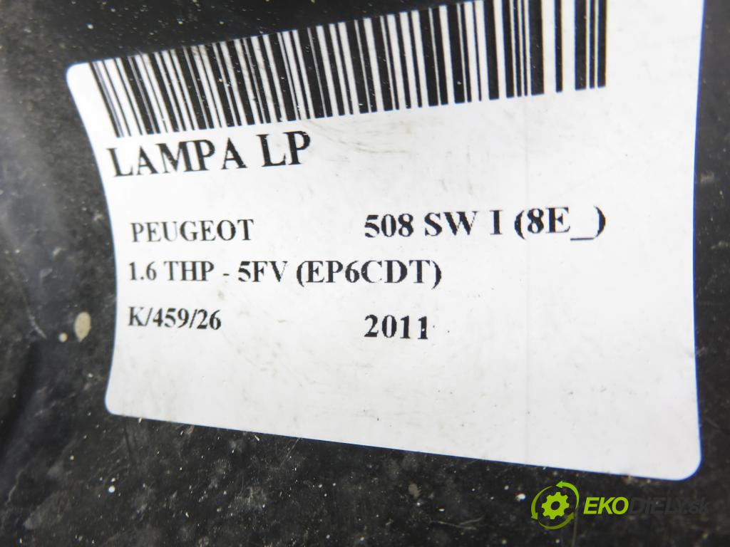 PEUGEOT 508 SW I (8E_) KOMBI 2011 115,00 1.6 THP - 5FV (EP6CDT) 1598,00 Svetlo LP 9687580280