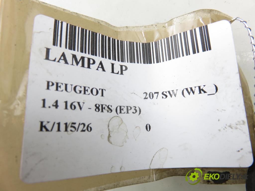 PEUGEOT 207 SW (WK_) KOMBI 2008 70,00 1.4 16V - 8FS (EP3) 1397,00 světlo LP 89900880