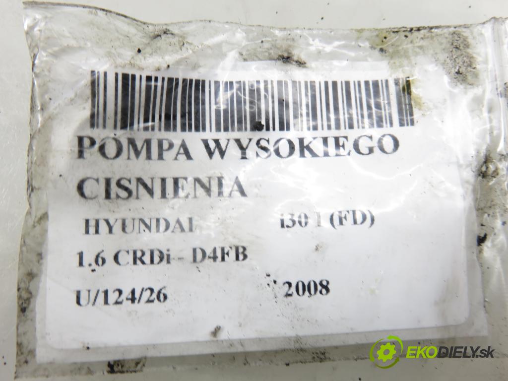 HYUNDAI i30 (FD) HB 2008 85,00 1.6 CRDi - D4FB 1582,00 Pumpa vysokého tlaku 331002A410 ; 0445010124 ; 0928400652