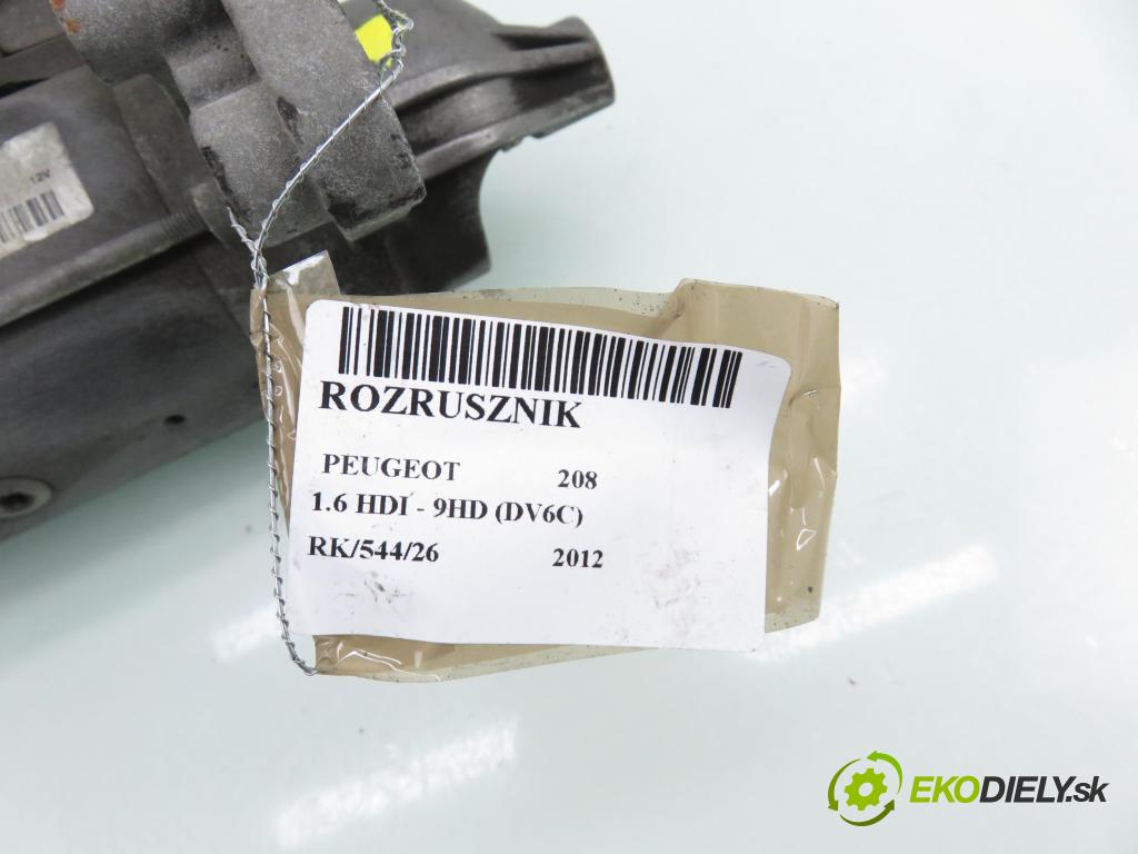 PEUGEOT 208 I (CA_, CC_) HB 2012 84,00 9HD (DV6C) 1560,00 Štartér 9662854180 (Štartér)