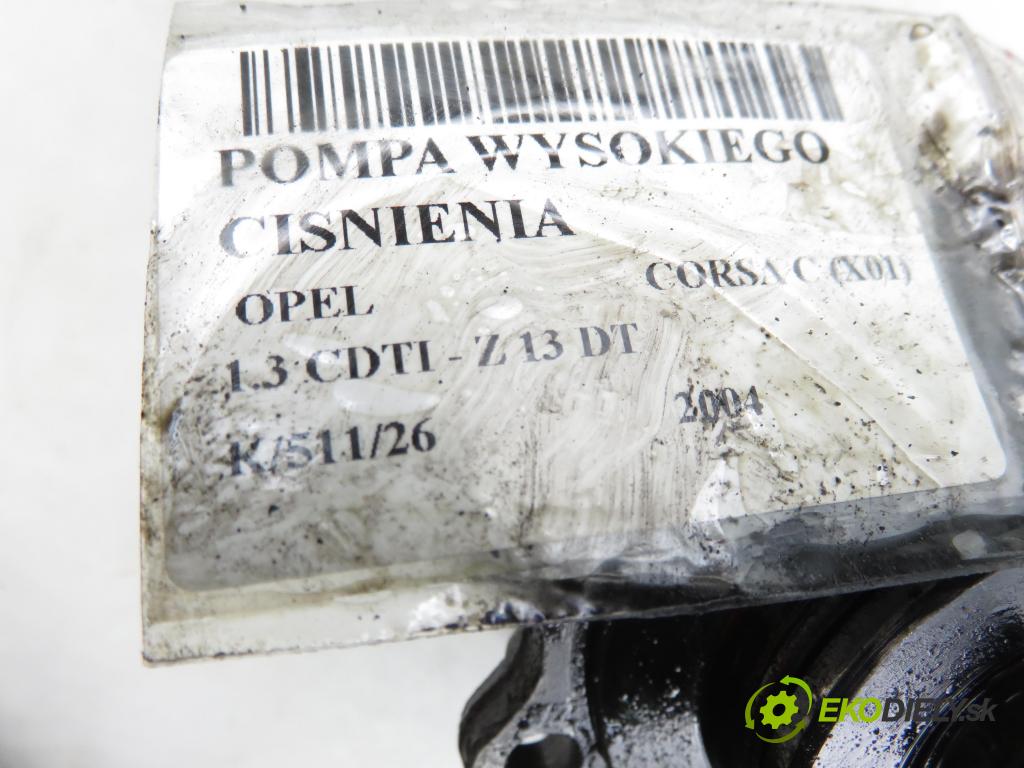 OPEL CORSA C (X01) HB 2004 51,00 1.3 CDTI - Z 13 DT 1248,00 Pumpa vysokého tlaku 0445010080 ; 46779630