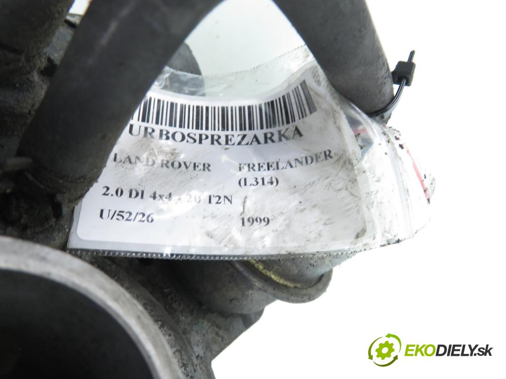 LAND ROVER FREELANDER (L314) SUV 1999 72,00 2.0 DI 4x4 - 20 T2N 1994,00 Turbodúchadlo PMF100490 (Turbodúchadlo (kompletné))
