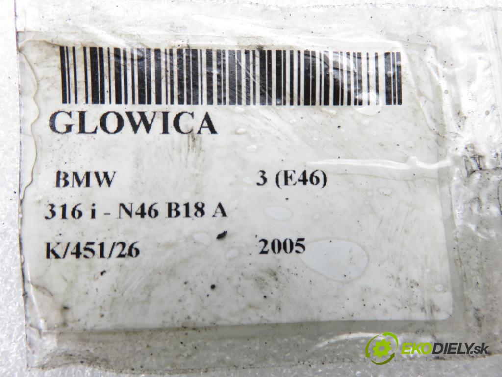 BMW 3 (E46) SEDAN 2005 85,00 316 i - N46 B18 A 1796,00 hlava 7505422