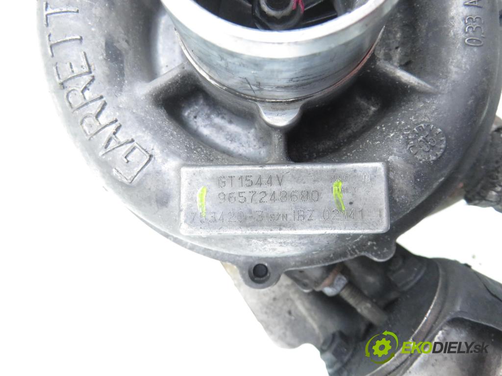PEUGEOT 407 SW (6E_) KOMBI 2003 80,00 1.6 HDi 110 - 9HZ (DV6TED4) 1560,00 Turbodúchadlo 9657248680 (Turbodúchadlo (kompletné))