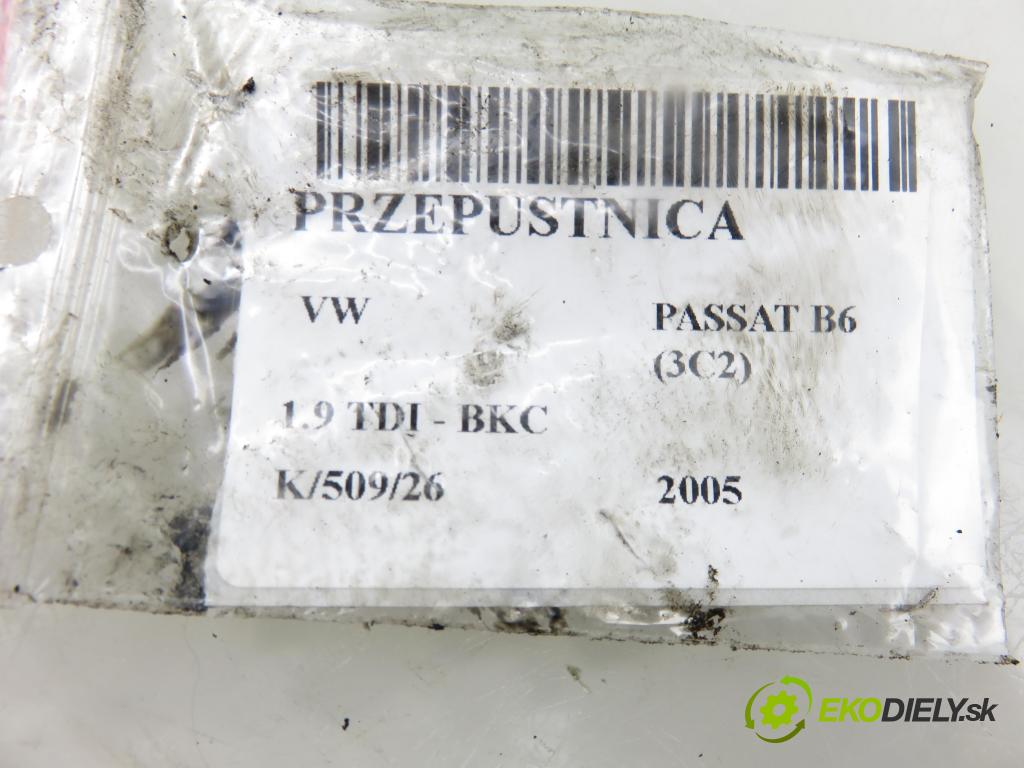 VW PASSAT B6 (3C2) SEDAN 2005 77,00 1.9 TDI PD 105 - BKC 1896,00 Škrtiaca klapka 03G128063C ; A2C53099815 (Škrtiaca klapka)