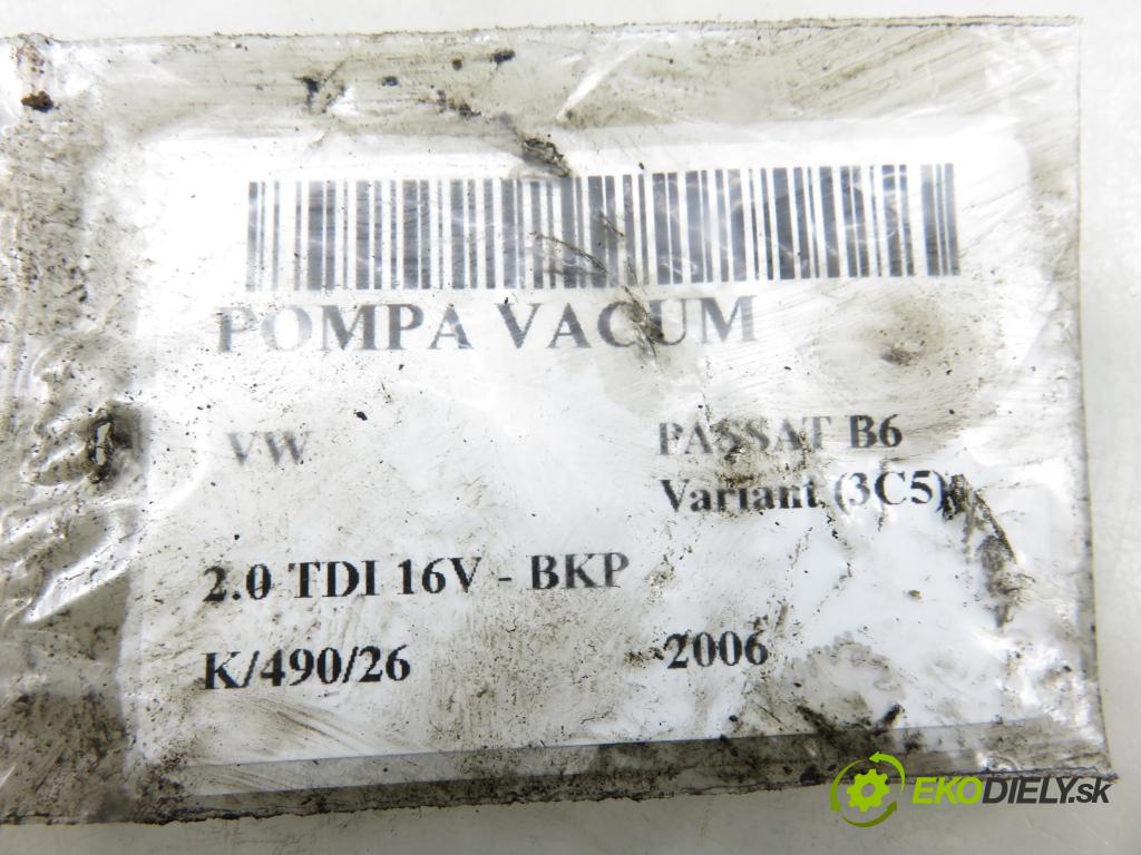 VW PASSAT B6 Variant (3C5) KOMBI 2006 103,00 2.0 TDI 16V - BKP 1968,00 Pumpa vákuová 03G145209C