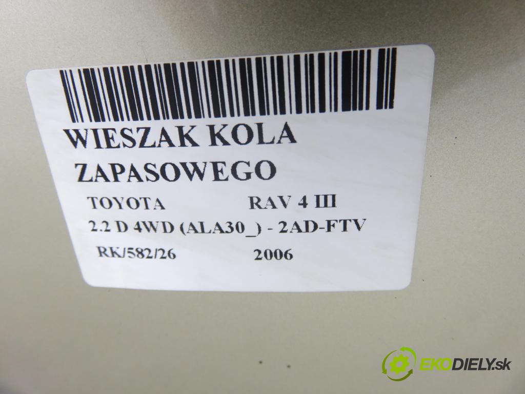 TOYOTA RAV 4 III (_A3_) SUV 2006 100,00 2.2 D 4WD (ALA30_) 136 - 2AD-FTV 2231,00 Vešiak: KOLA: ZÁLOHOVANIE: 6477342T41 ; 6477142U11