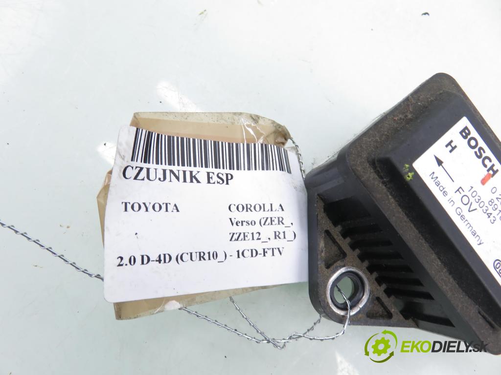 TOYOTA COROLLA Verso (ZER_, ZZE12_, R1_) VAN 2004 85,00 2.0 D-4D (CUR10_) - 1CD-FTV 1995,00 Snímač ESP 0265005273