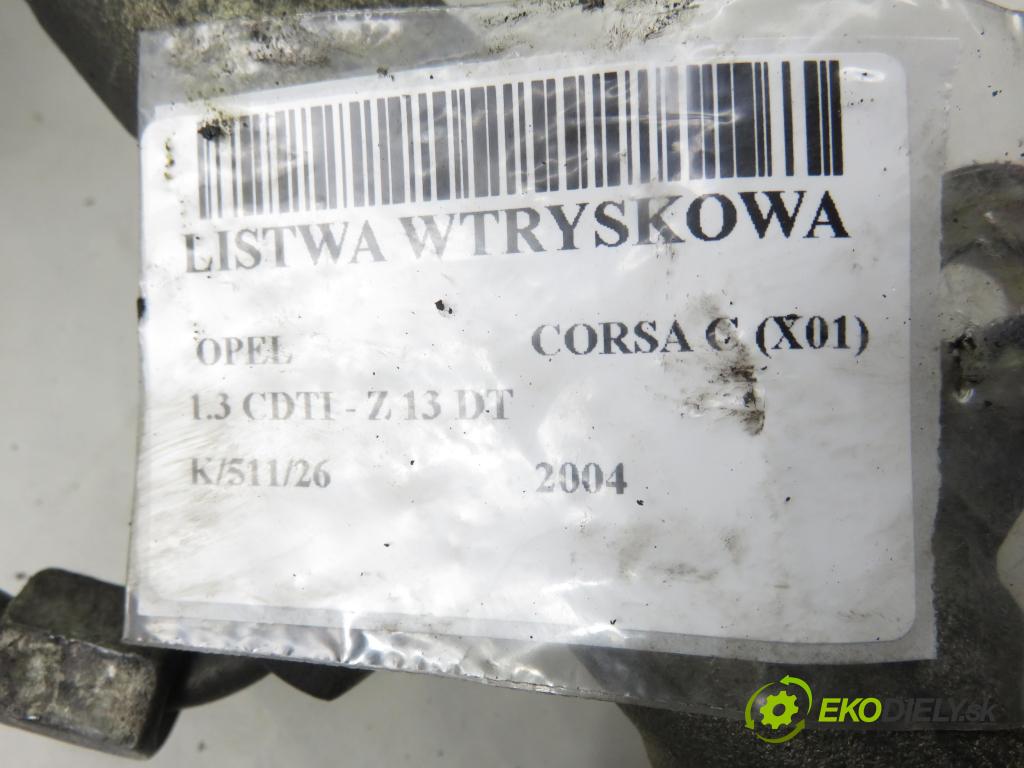 OPEL CORSA C (X01) HB 2004 51,00 1.3 CDTI - Z 13 DT 1248,00 lišta vstřikovací 0281002584 ; 46817523 ; 0445214044 (Vstřikovací lišta)