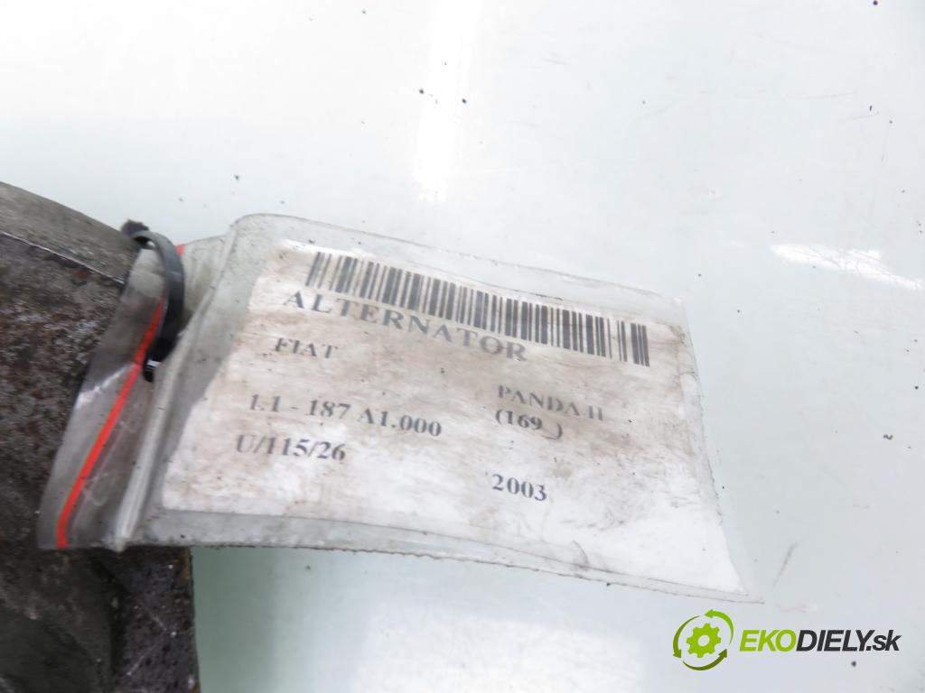 FIAT PANDA (169_) HB 2003 40,00 1.1 54 - 187 A1.000 1108,00 Alternátor 83631750 (Alternátor)