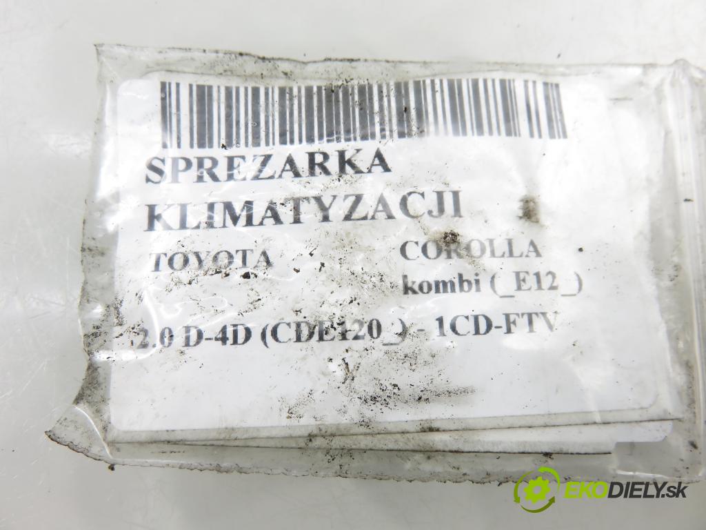 TOYOTA COROLLA kombi (_E12_) KOMBI 2004 66,00 2.0 D-4D (CDE120_) - 1CD-FTV 1995,00 KOMPRESOR: klimatizácie 4472206362 (Kompresor klimatizácie)