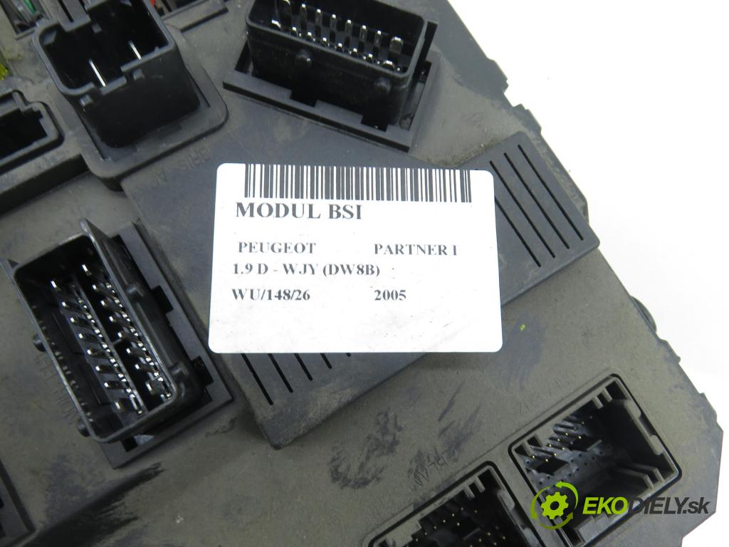 PEUGEOT PARTNER Combispace (5F) KOMBIVAN 2005 51,00 1.9 D - WJY (DW8B) 1868,00 MODUL BSI 9653667580 ; S118085320