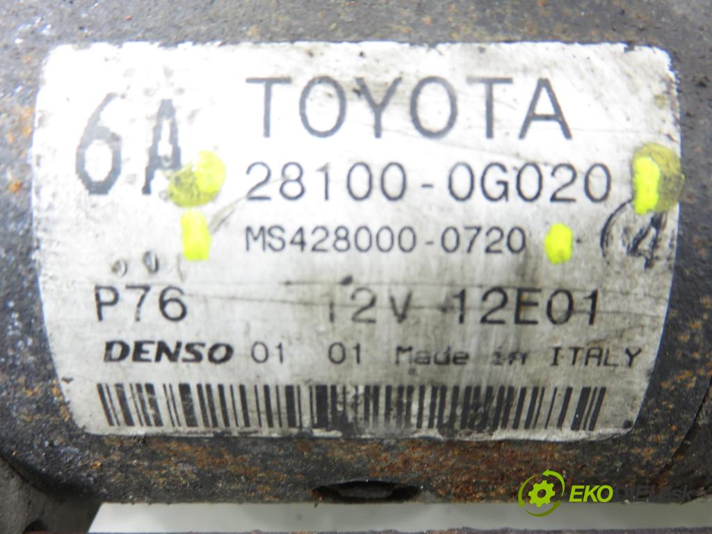 TOYOTA COROLLA kombi (_E12_) KOMBI 2004 66,00 2.0 D-4D (CDE120_) - 1CD-FTV 1995,00 Štartér 281000G020 ; MS4280000720 (Štartér)
