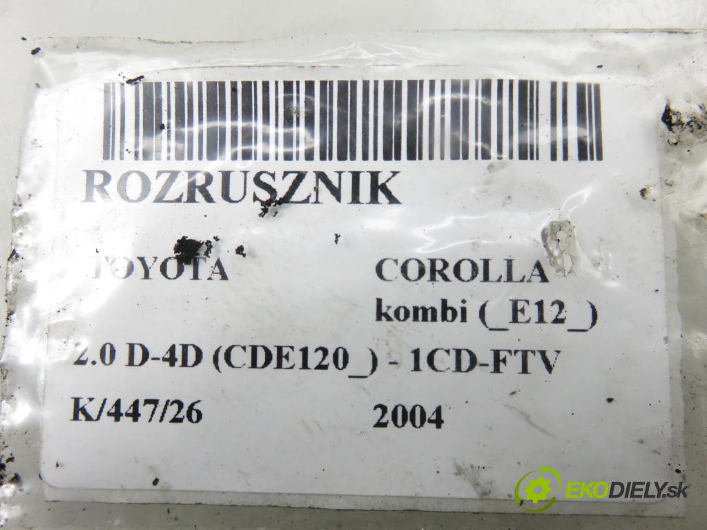 TOYOTA COROLLA kombi (_E12_) KOMBI 2004 66,00 2.0 D-4D (CDE120_) - 1CD-FTV 1995,00 Štartér 281000G020 ; MS4280000720 (Štartér)