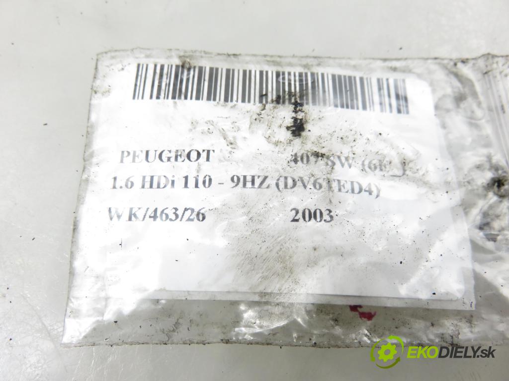 PEUGEOT 407 SW (6E_) KOMBI 2003 80,00 1.6 HDi 110 - 9HZ (DV6TED4) 1560,00 vstrekovač 0445110188 (Vstrekovač paliva)