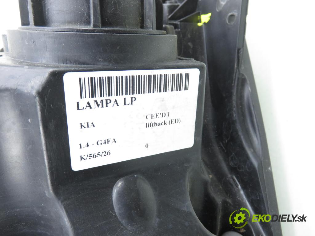 KIA CEE'D liftback (ED) HB 2008 80,00 1.4 16V 109 - G4FA 1396,00 Svetlo LP