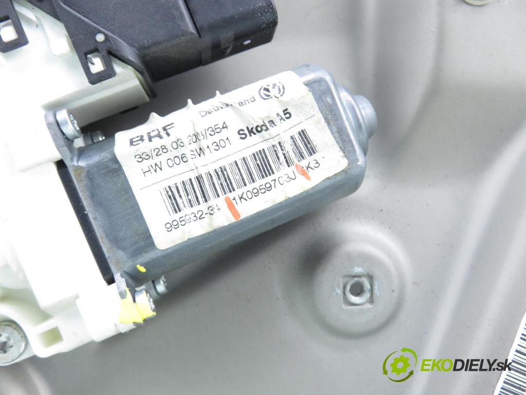 SKODA OCTAVIA II (1Z3) LIFTBACK 2008 77,00 1.9 TDI - BXE 1896,00 Mechanizmus okien 1K0959703J ; 1K0959795E