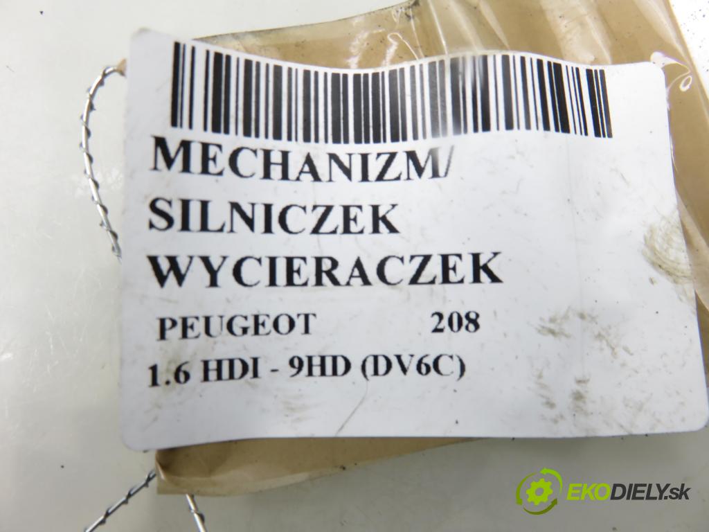 PEUGEOT 208 I (CA_, CC_) HB 2012 84,00 9HD (DV6C) 1560,00 Motorček stieračov 9673222580 ; 3397021391 ; 0390241540