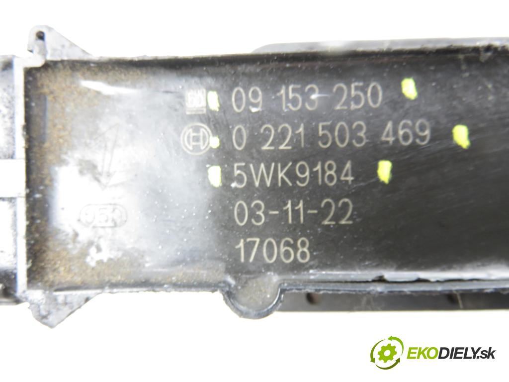 OPEL VECTRA C GTS (Z02) LIFTBACK 2005 114,00 2.2 direct 155 - Z 22 YH 2198,00 Cievka zapaľovacia 0221503469 ; 5WK9184 ; 09153250