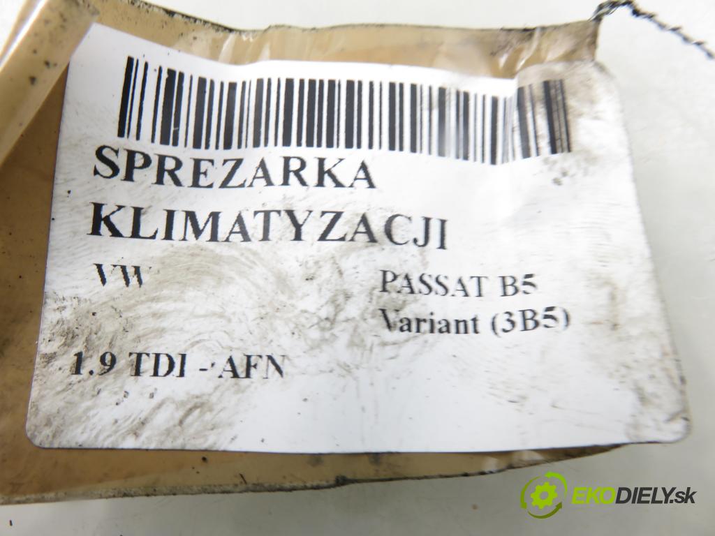 VW PASSAT B5 Variant (3B5) KOMBI 1999 81,00 1.9 TDI 110 - AFN 1896,00 KOMPRESOR: klimatizace 8D0260805D ; 5062310501 ; 5060310781 (Kompresor klimatizace)