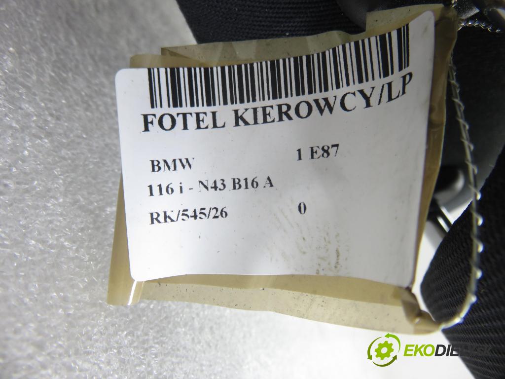 BMW 1 (E87) HB 2009 89,00 116 i - N43 B16 A 1599,00 Sedadlo šoféri
