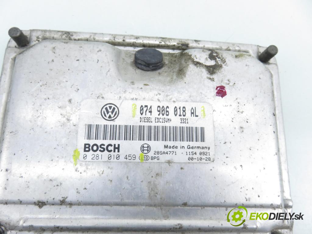 VW TRANSPORTER IV Autobus (70XB, 70XC, 7DB, 7DW, 7DK) BUS 2001 75,00 2.5 TDI - AYC 2461,00 Riadiaca jednotka Motor 074906018AL ; 0281010459