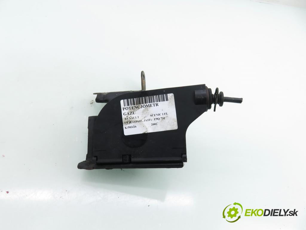 RENAULT SCENIC I (JA0/1_) MINIVAN 2002 75,00 1.9 dCi 102 - F9Q 732 1870,00 Potenciometer plynu 7700431918 ; CTS4089 (Potenciometer plynového pedálu)
