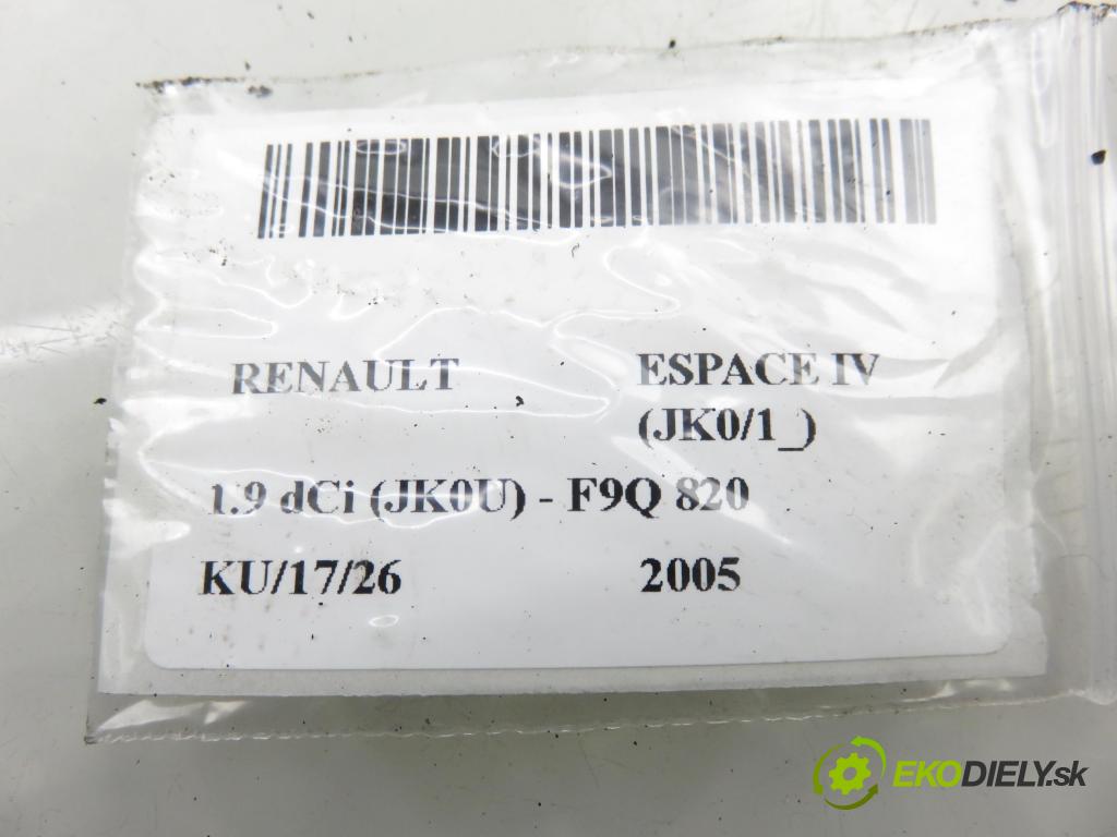 RENAULT ESPACE IV (JK0/1_) VAN 2005 85,00 1.9 dCi 116 - F9Q 820 1870,00 rezistor / reostat kúrenia 52492365
