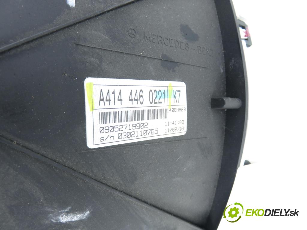MERCEDES-BENZ VANEO (414) MINIVAN 2002 67,00 1.7 CDI (414.700) - OM 668.914 1689,00 Prístrojovka elektrický 4144460221