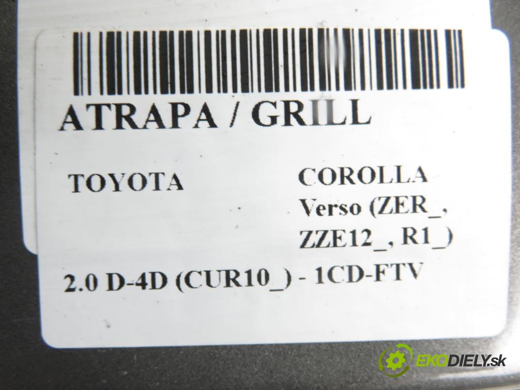 TOYOTA COROLLA Verso (ZER_, ZZE12_, R1_) VAN 2004 85,00 2.0 D-4D (CUR10_) - 1CD-FTV 1995,00 Mriežka / maska 531110F020