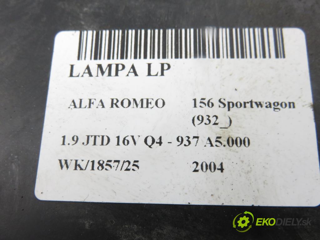ALFA ROMEO 156 Sportwagon (932_) KOMBI 2004 110,00 1.9 JTD 16V Q4 - 937 A5.000 1910,00 Svetlo LP