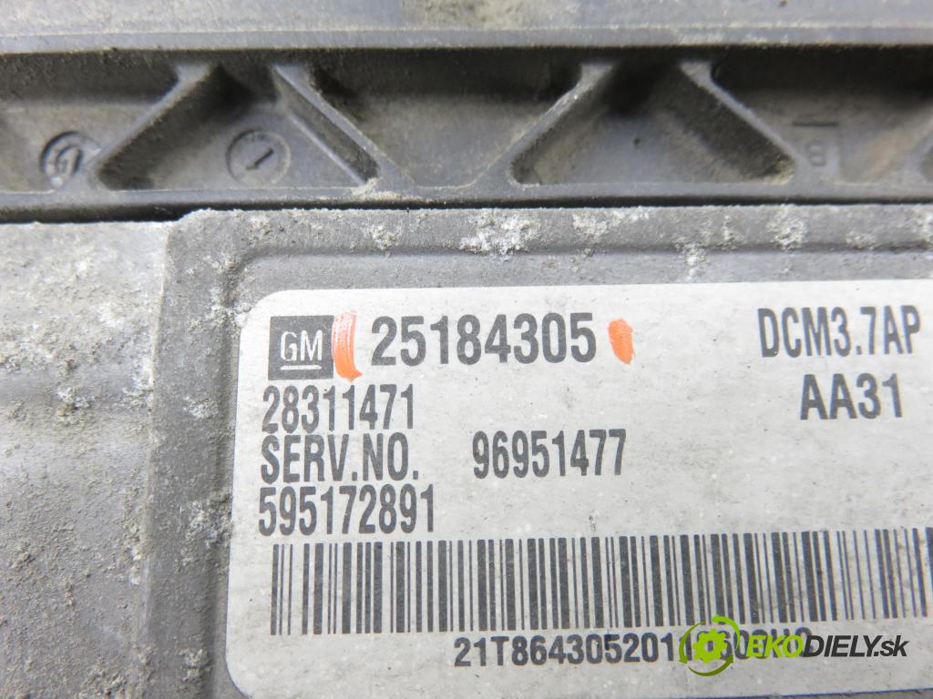 CHEVROLET CAPTIVA (C100, C140) SUV 2011 135,00 2.2 D 4WD 184 - Z 22 D1 2231,00 Riadiaca jednotka Motor 25184305