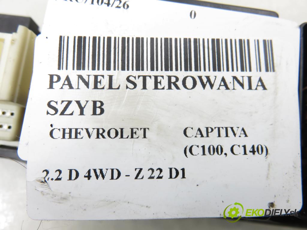 CHEVROLET CAPTIVA (C100, C140) SUV 2011 135,00 2.2 D 4WD 184 - Z 22 D1 2231,00 Panel ovládania okien 20987340