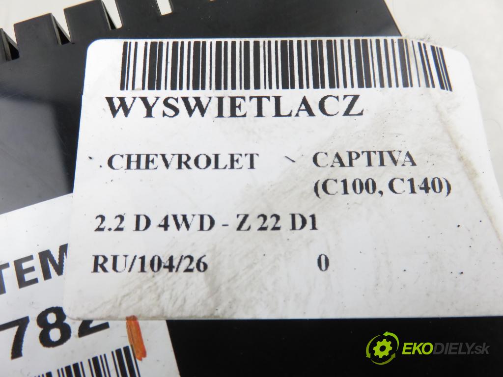 CHEVROLET CAPTIVA (C100, C140) SUV 2011 135,00 2.2 D 4WD 184 - Z 22 D1 2231,00 ZOBRAZIT: 95096782