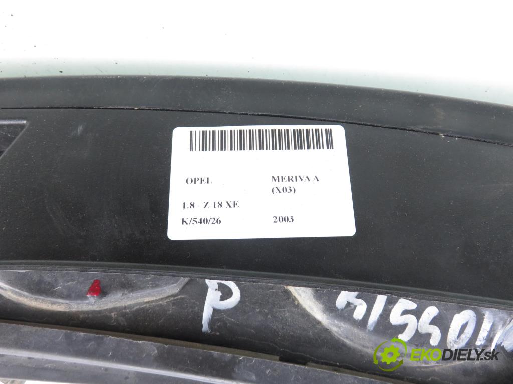 OPEL MERIVA A nadwozie wielkoprzestrzenne (MPV) (X03) MINIVAN 2003 92,00 1.8 - Z 18 XE 1796,00 Svetlo pravé zadné