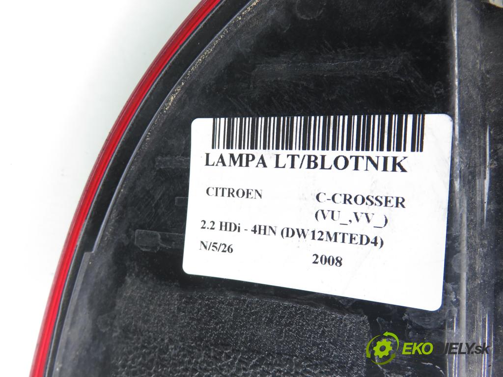 CITROEN C-CROSSER (EP_) SUV 2008 115,00 2.2 HDi 160 - 4HN (DW12MTED4) 2179,00 Svetlo ľavé zadné 22087920