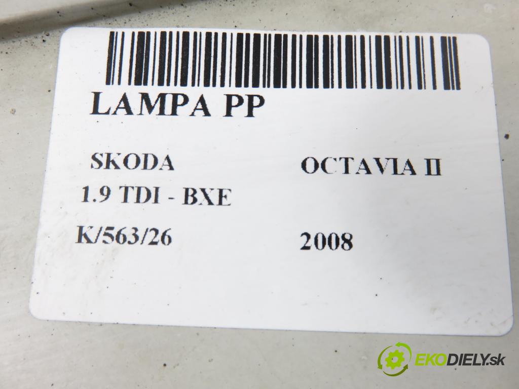 SKODA OCTAVIA II (1Z3) LIFTBACK 2008 77,00 1.9 TDI - BXE 1896,00 světlo PP 1Z1941016