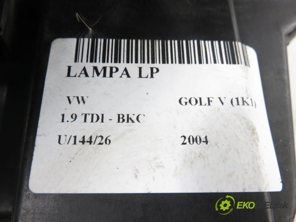 VW GOLF V (1K1) HB 2004 77,00 1.9 TDI PD 105 - BKC 1896,00 Svetlo LP 1K6941005N
