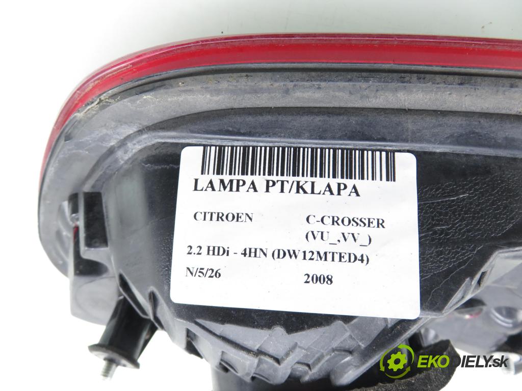 CITROEN C-CROSSER (EP_) SUV 2008 115,00 2.2 HDi 160 - 4HN (DW12MTED4) 2179,00 Svetlo pravé zadné kufor 1146380R