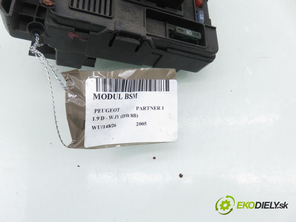 PEUGEOT PARTNER Combispace (5F) KOMBIVAN 2005 51,00 1.9 D - WJY (DW8B) 1868,00 MODUL BSM T118470003K ; 9650618480