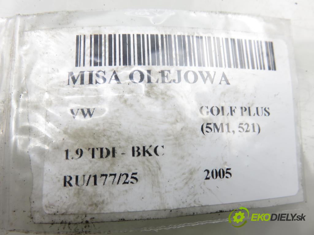 VW GOLF PLUS (5M1, 521) HB 2005 77,00 1.9 TDI PD 105 - BKC 1896,00 Vaňa olejová 038103603AG (Olejová vaňa)