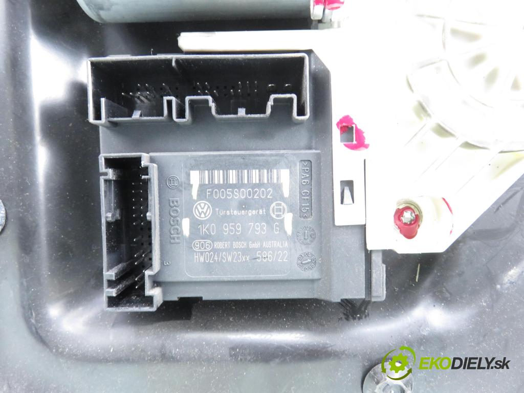 VW PASSAT B6 (3C2) SEDAN 2005 77,00 1.9 TDI PD 105 - BKC 1896,00 Mechanizmus okien 1K0959793G ; 3C1837755F ; F005S00202