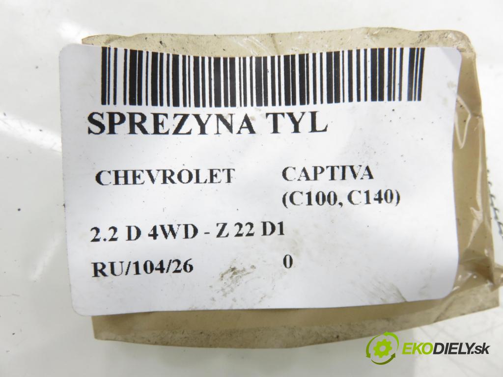 CHEVROLET CAPTIVA (C100, C140) SUV 2011 135,00 2.2 D 4WD 184 - Z 22 D1 2231,00 Pružina zadné