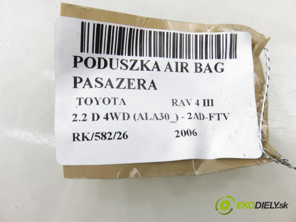 TOYOTA RAV 4 III (_A3_) SUV 2006 100,00 2.2 D 4WD (ALA30_) 136 - 2AD-FTV 2231,00 AirBag air BAG CESTUJÍCÍ: