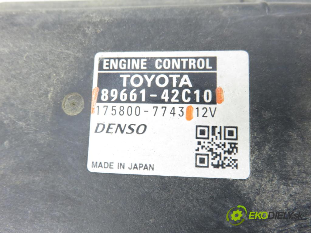 TOYOTA RAV 4 III (_A3_) SUV 2006 100,00 2.2 D 4WD (ALA30_) 136 - 2AD-FTV 2231,00 Riadiaca jednotka Motor 8966142C10 ; 1758007743